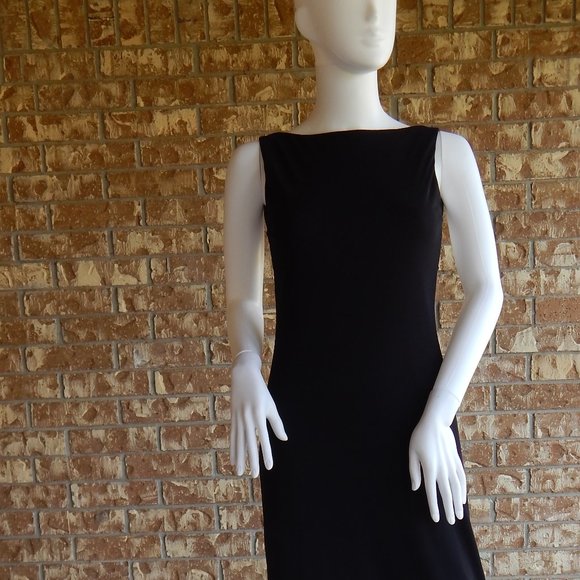 Laundry size 4 LONG BLACK LOW BACK CHIC DRESS - Picture 6 of 15
